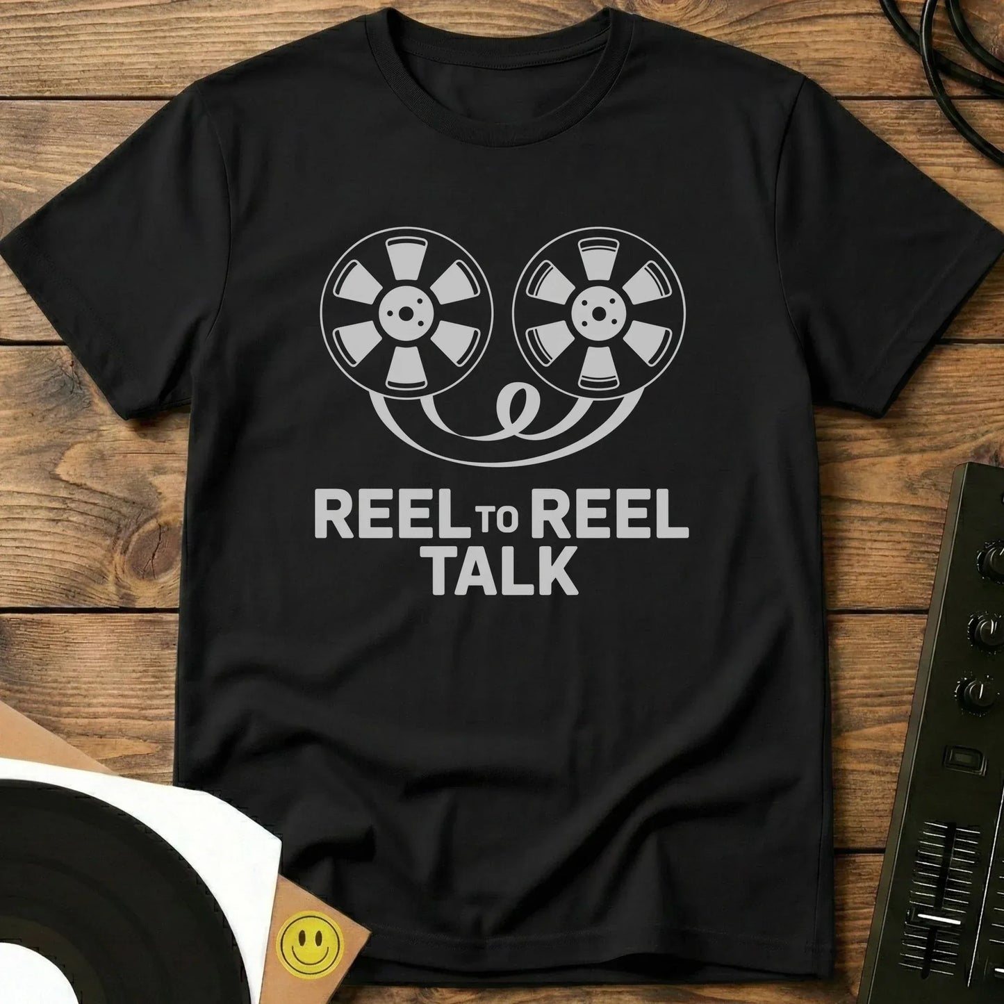 Reel To Reel Talk T-Shirt Black / S Reel To Reel Talk T-Shirt