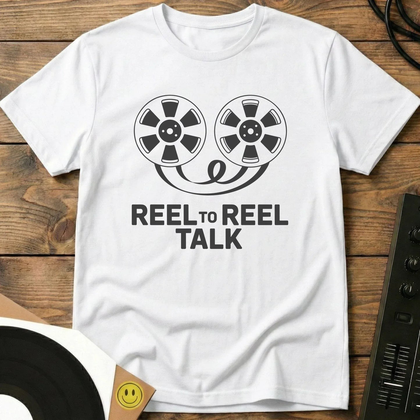 Reel To Reel Talk T-Shirt White / S Reel To Reel Talk T-Shirt