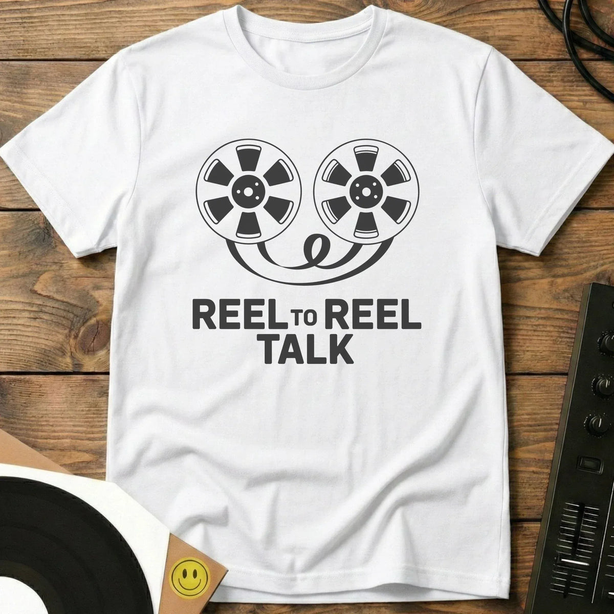 Reel To Reel Talk T-Shirt White / S Reel To Reel Talk T-Shirt