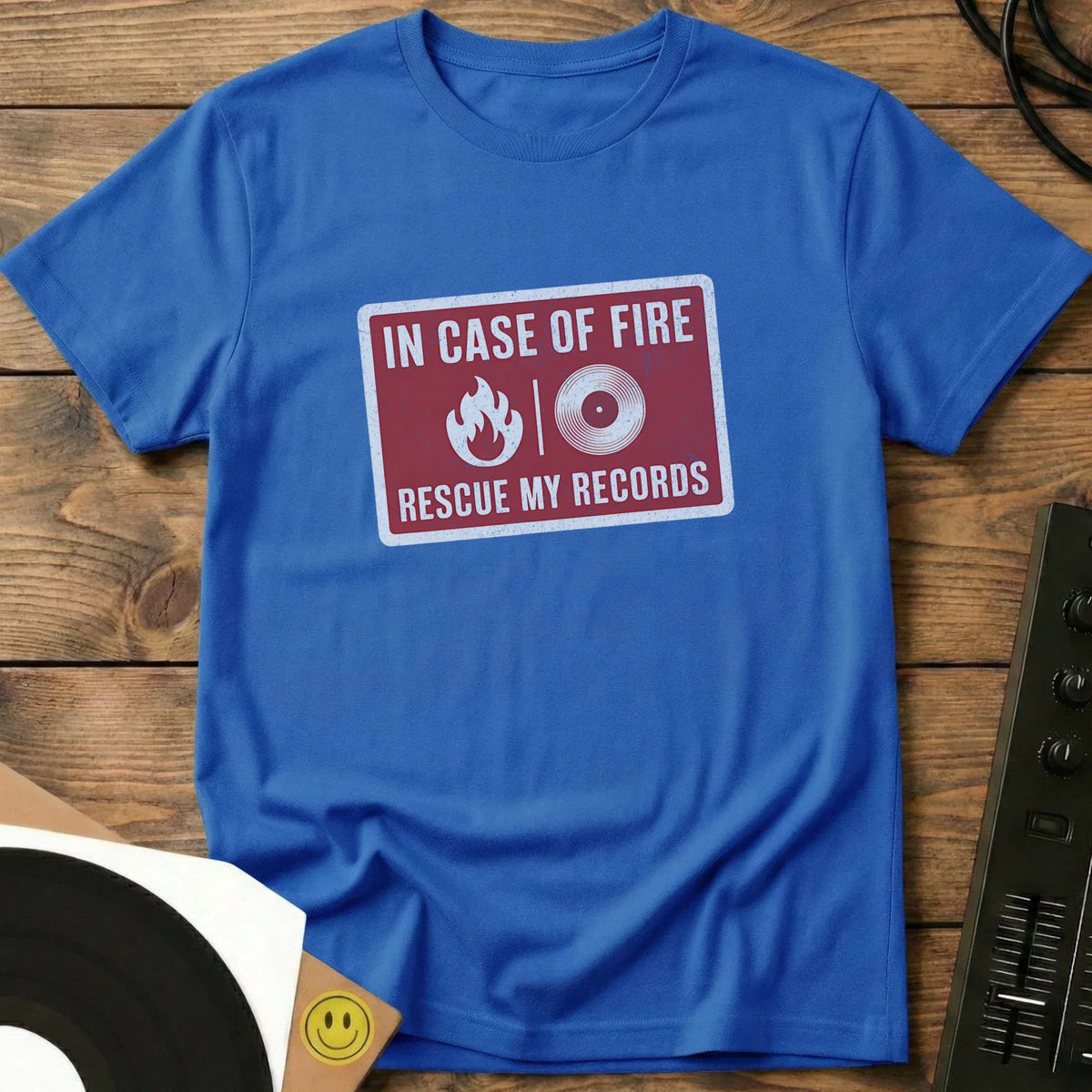 Rescue My Records T-Shirt Royal / S Rescue My Records T-Shirt