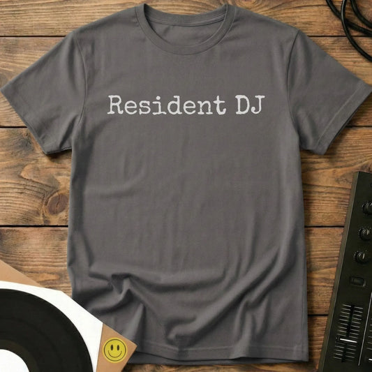 Resident DJ t-shirt in Charcoal