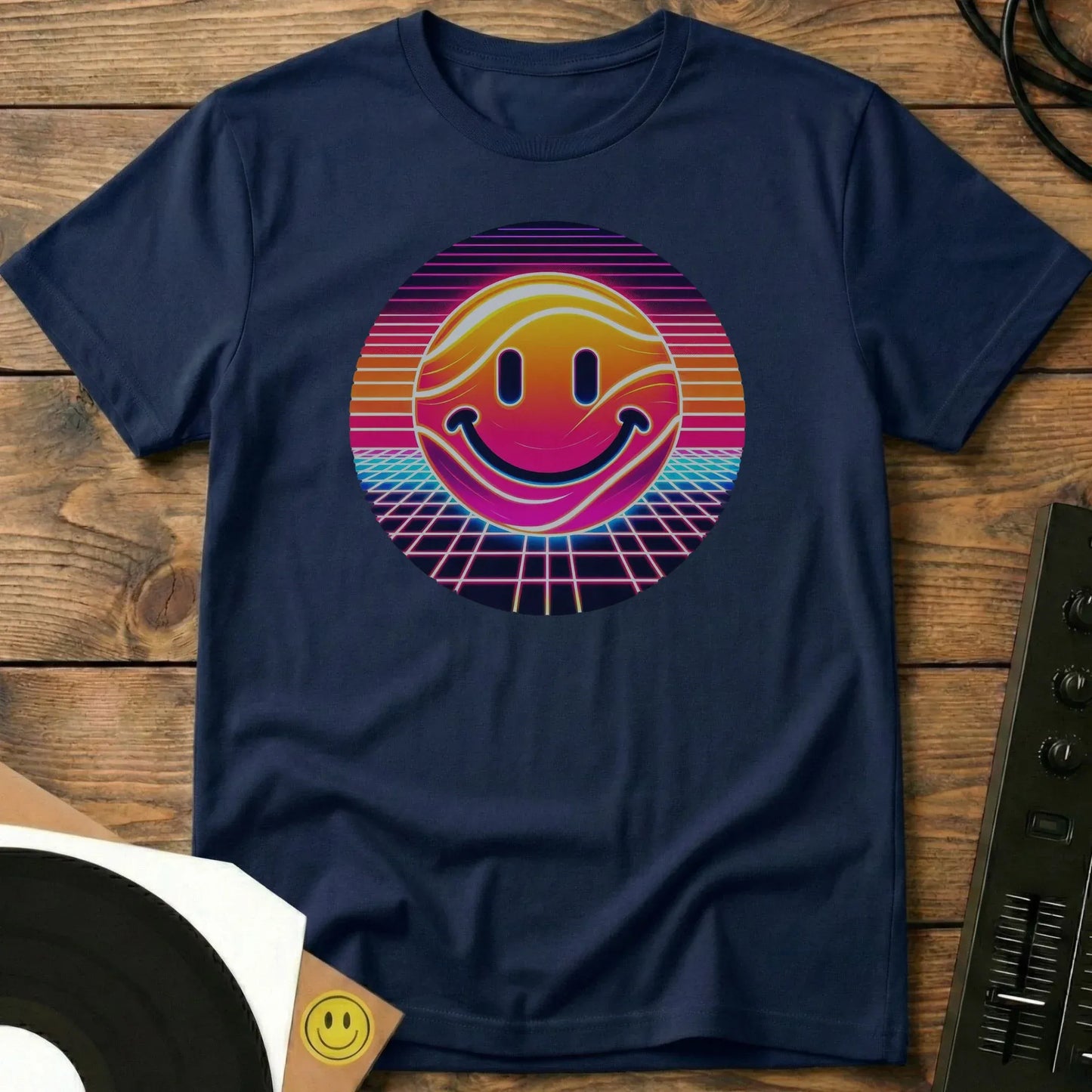 Retro Smiles T-Shirt Navy / S Retro Smiles T-Shirt