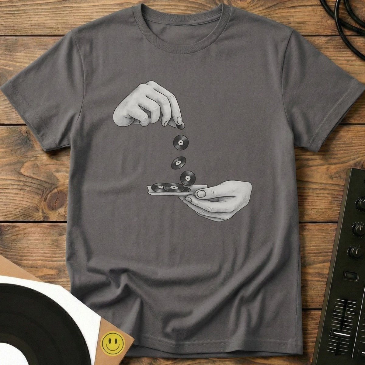 Roll And Spin T-Shirt Charcoal / S Roll And Spin T-Shirt