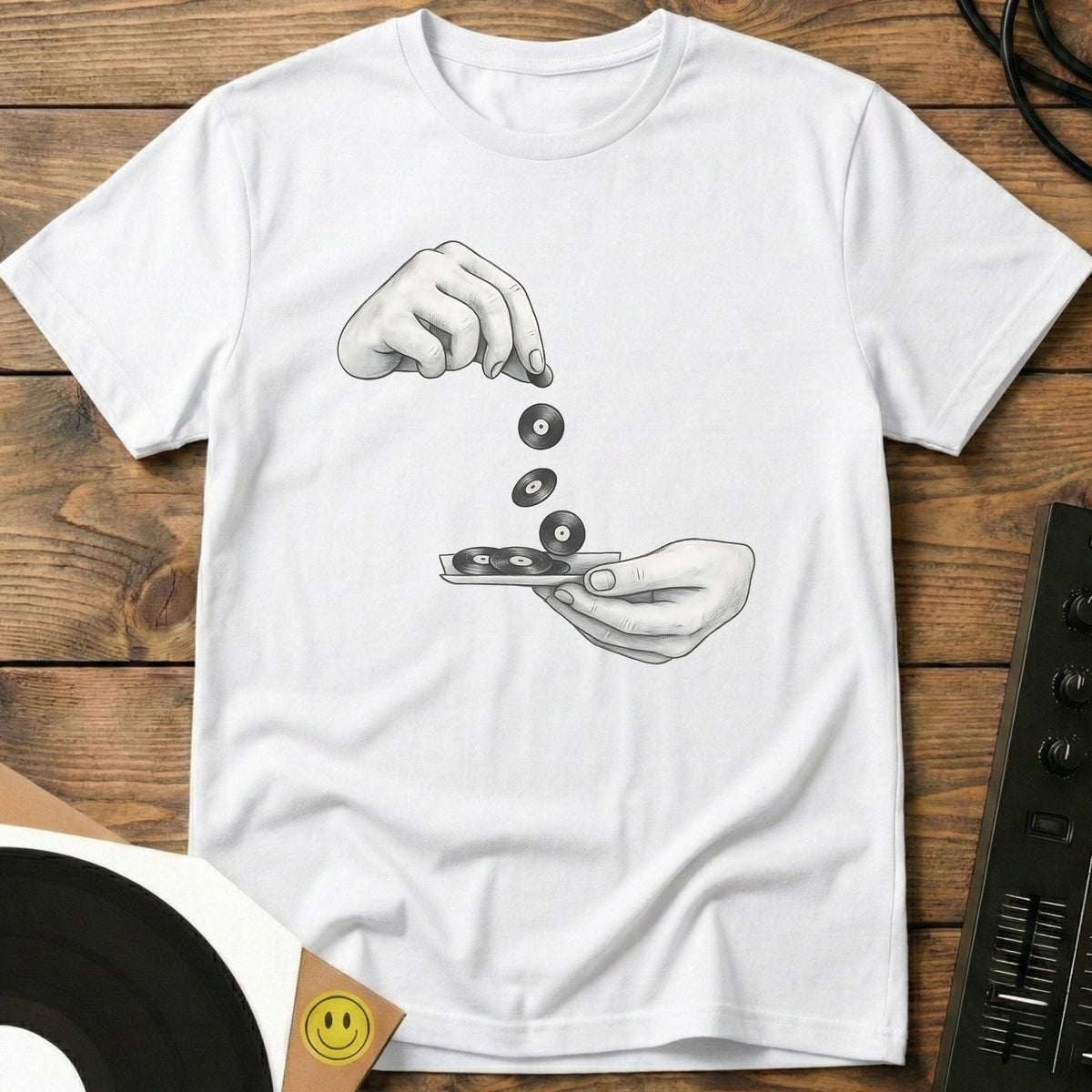 Roll And Spin T-Shirt White / S Roll And Spin T-Shirt