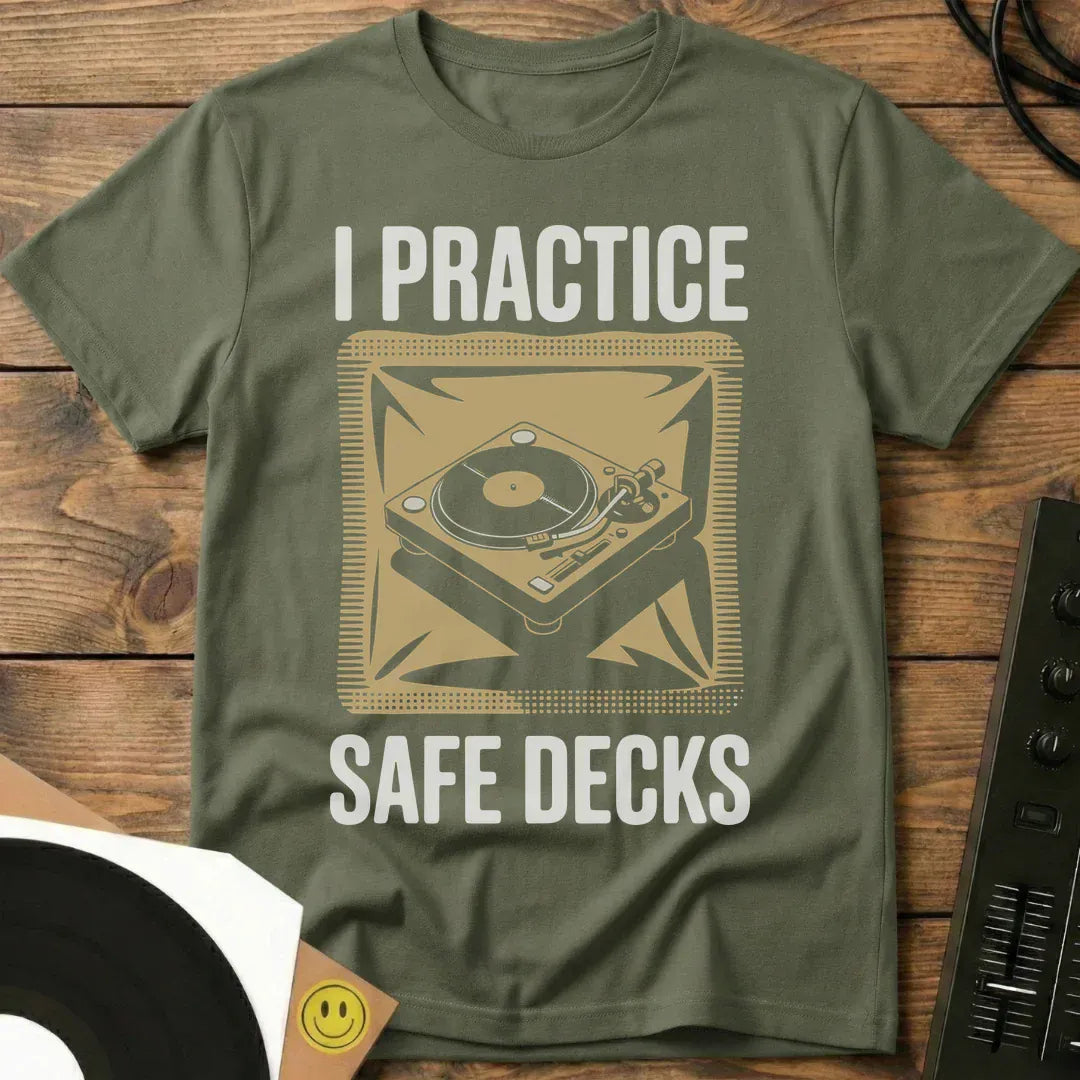 Safe Decks T-Shirt Military Green / S Safe Decks T-Shirt
