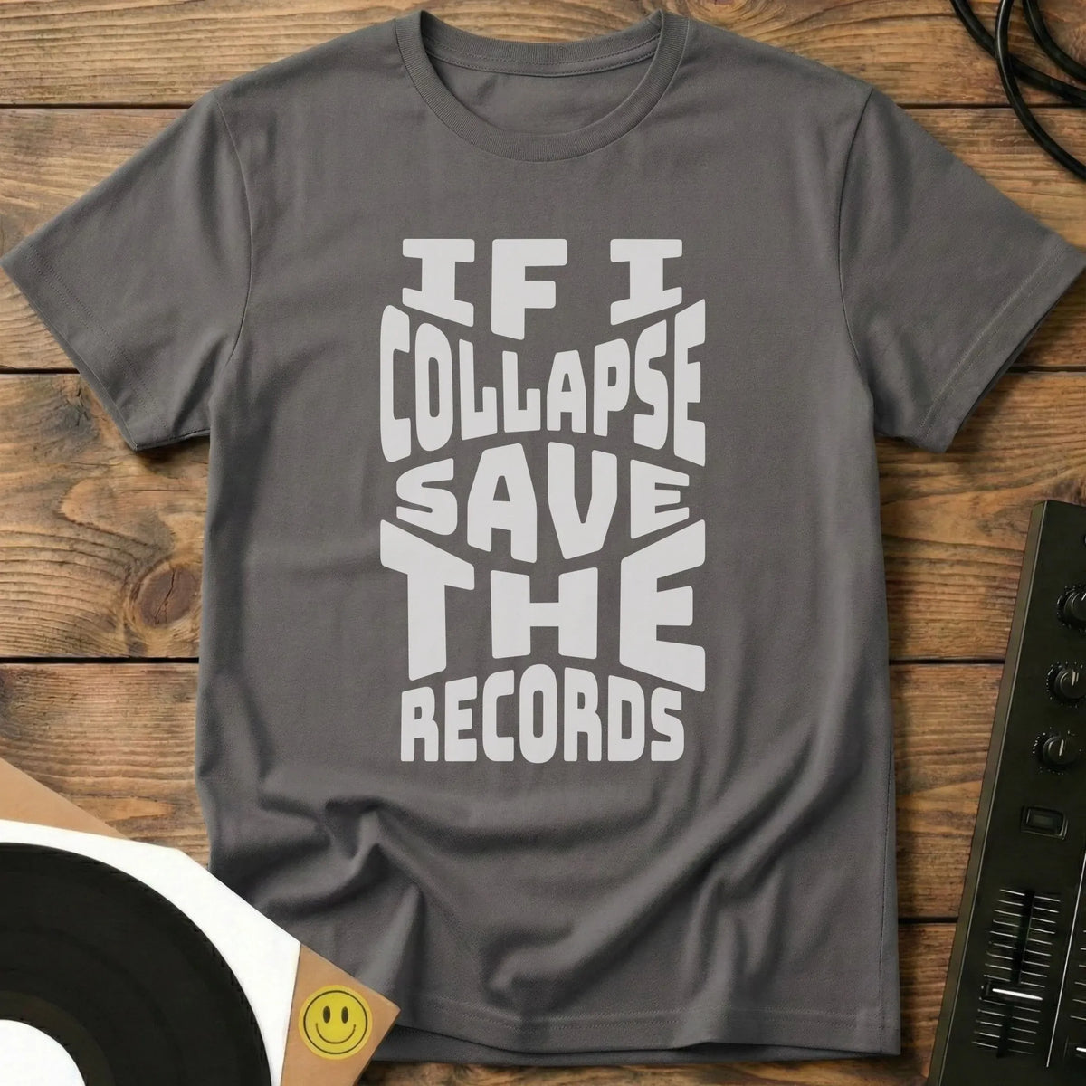 Save The Records T-Shirt Charcoal / S Save The Records T-Shirt
