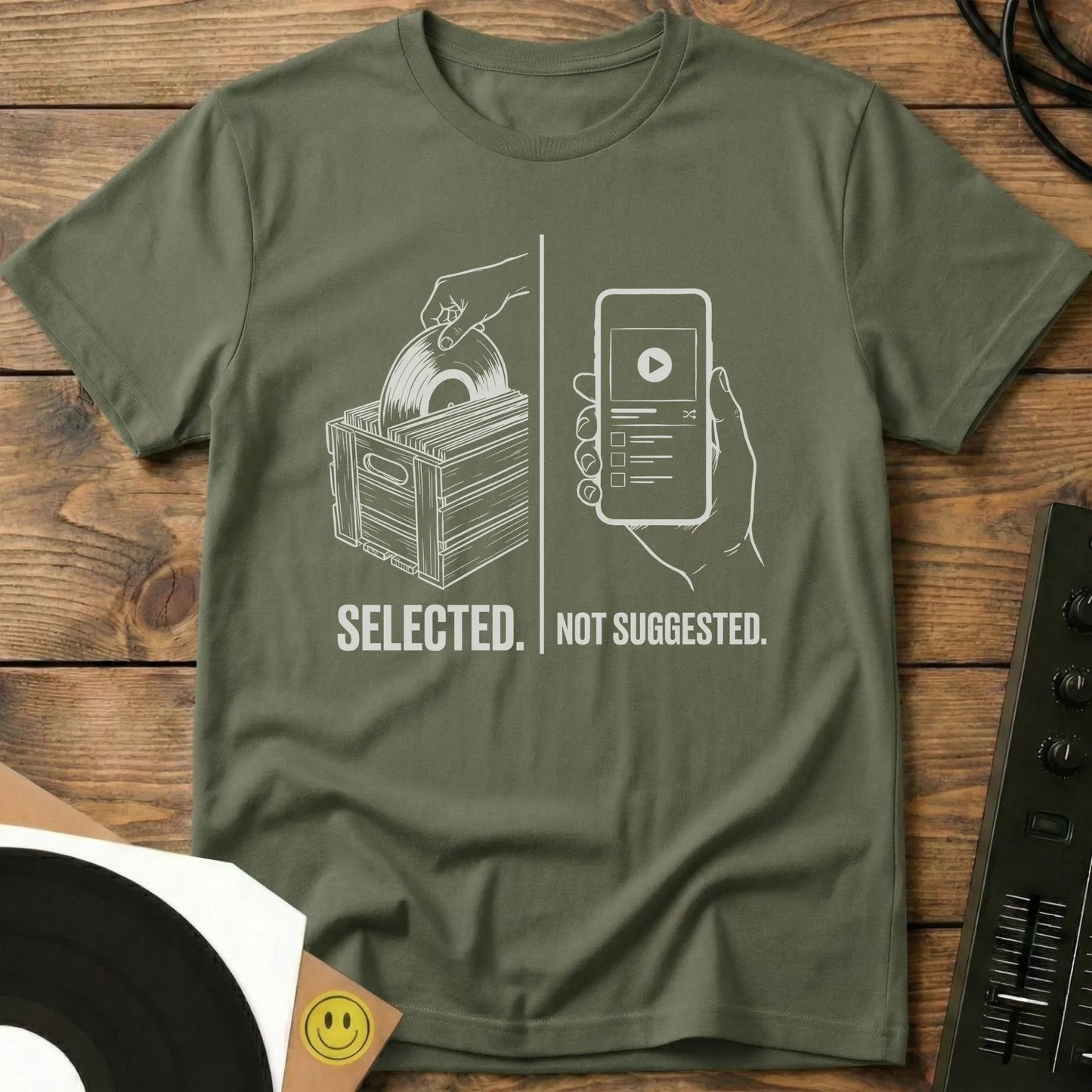 Selected T-Shirt Military Green / S Selected T-Shirt