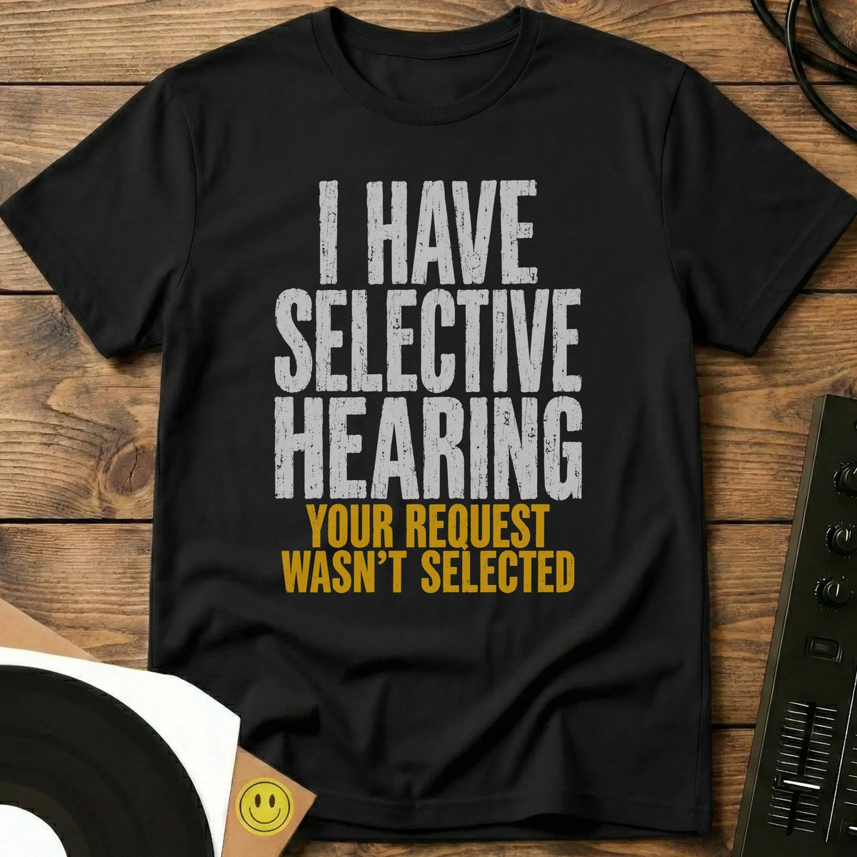 Selective Hearing t-shirt in Black