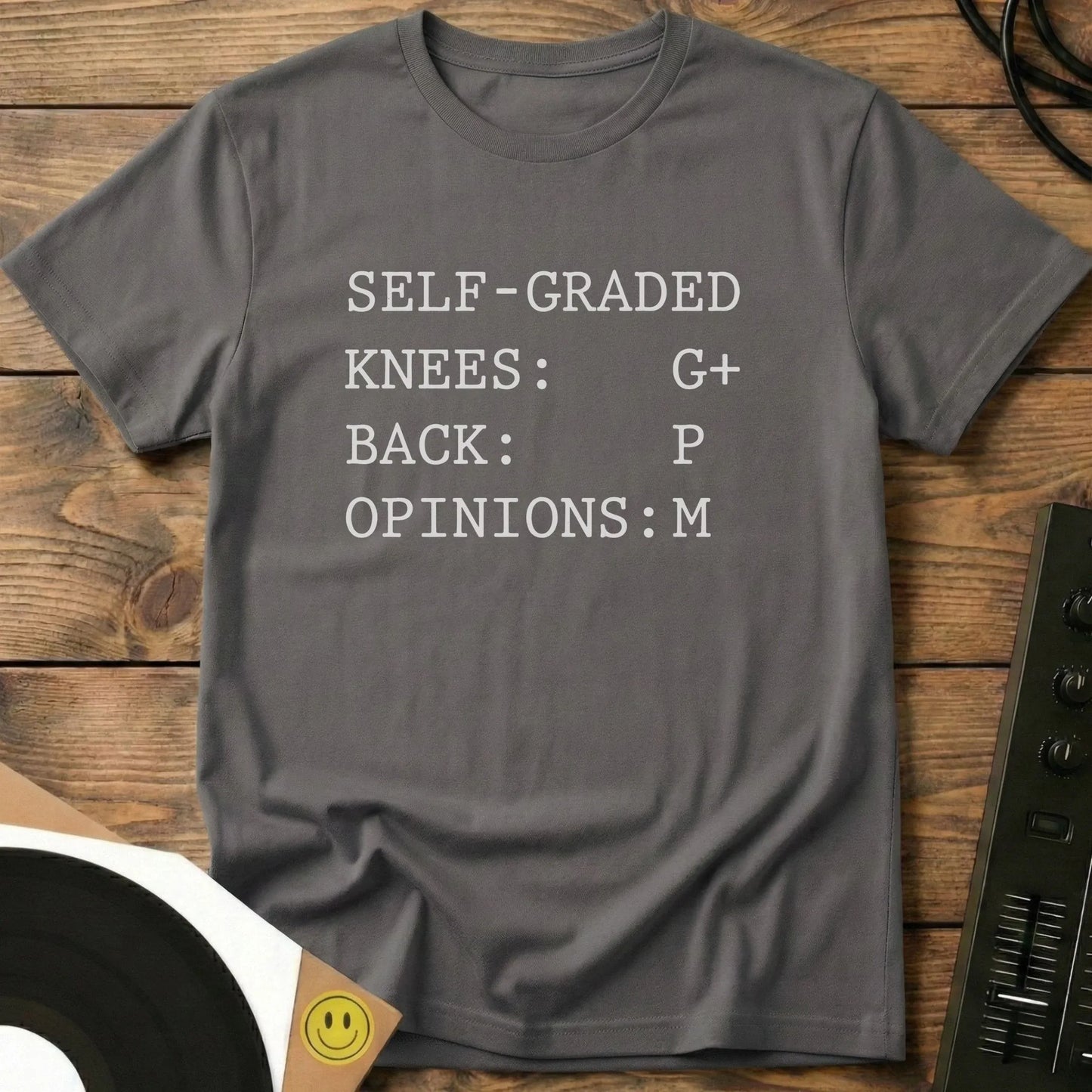 Self Graded T-Shirt Charcoal / S Self Graded T-Shirt