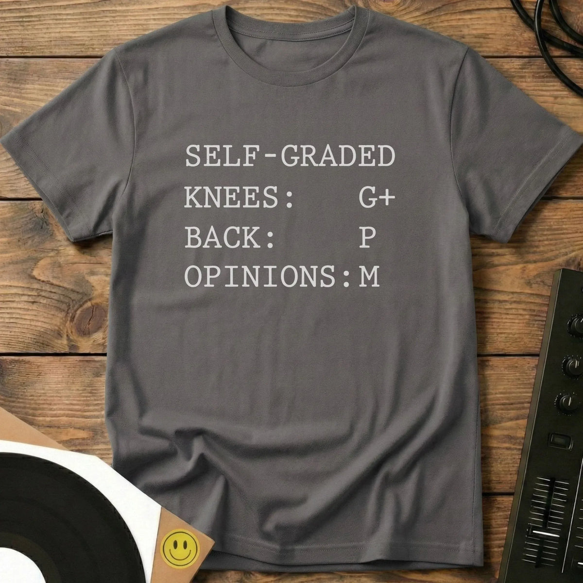 Self Graded T-Shirt Charcoal / S Self Graded T-Shirt
