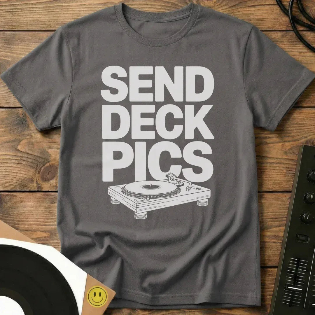 Send Deck Pics T-Shirt Charcoal / S Send Deck Pics T-Shirt