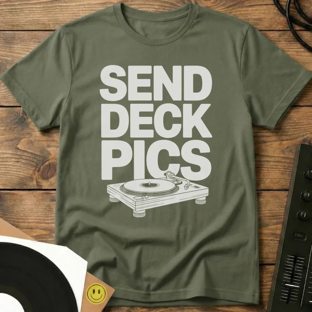 Send Deck Pics T-Shirt Military Green / S Send Deck Pics T-Shirt