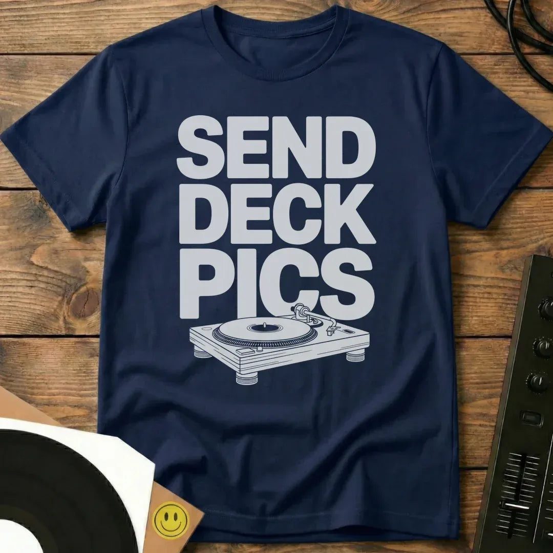 Send Deck Pics T-Shirt Navy / S Send Deck Pics T-Shirt