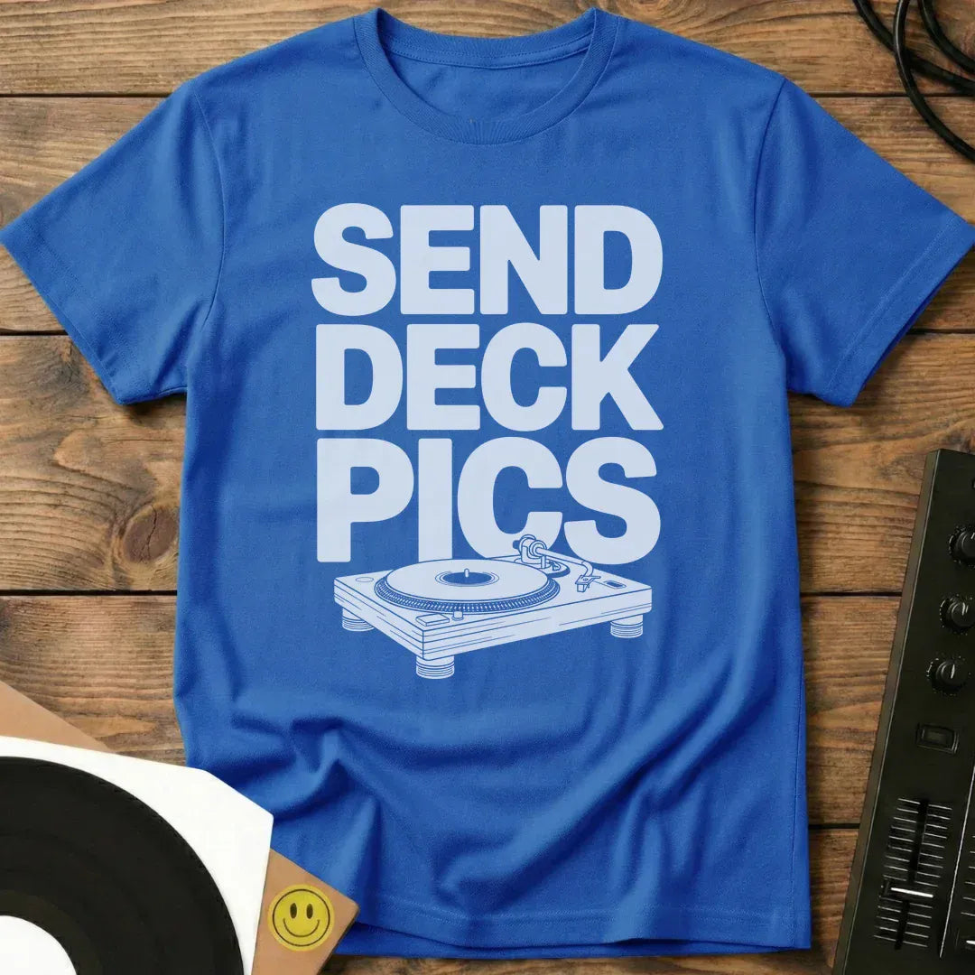 Send Deck Pics T-Shirt Royal / S Send Deck Pics T-Shirt