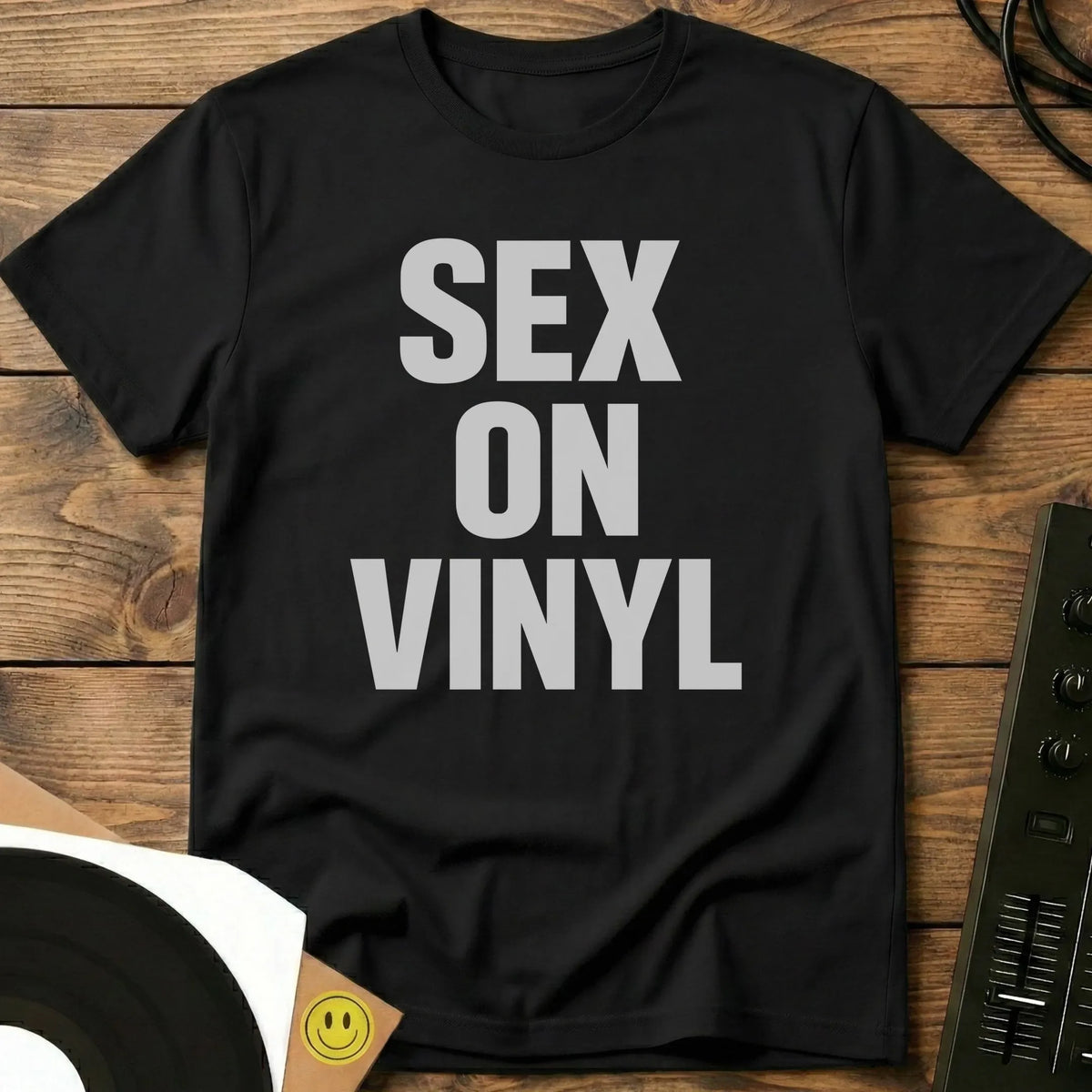 Sex On Vinyl T-Shirt Black / S Sex On Vinyl T-Shirt