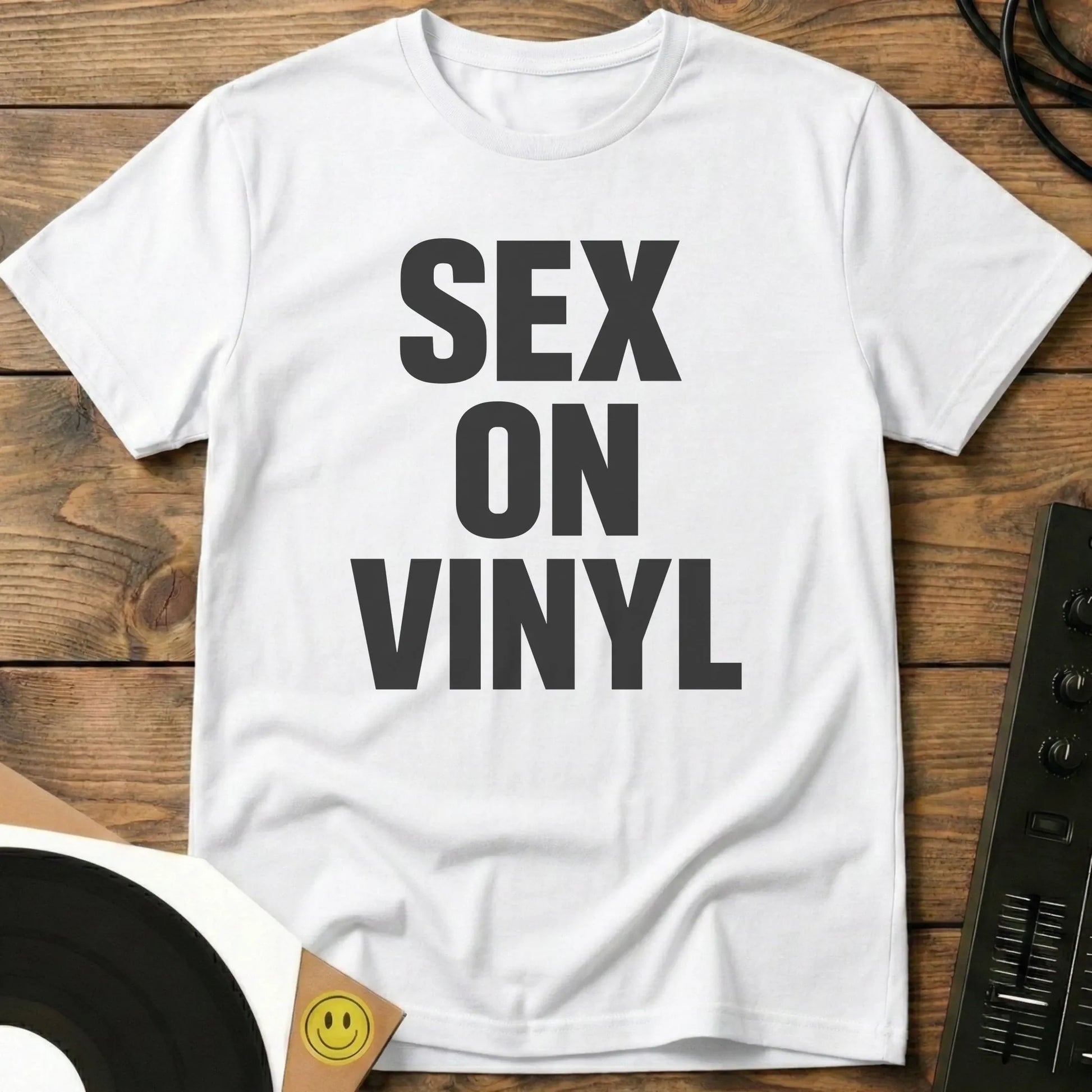 Sex On Vinyl T-Shirt White / S Sex On Vinyl T-Shirt