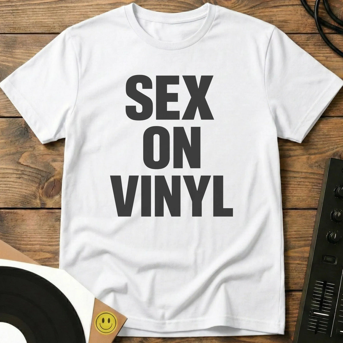Sex On Vinyl T-Shirt White / S Sex On Vinyl T-Shirt