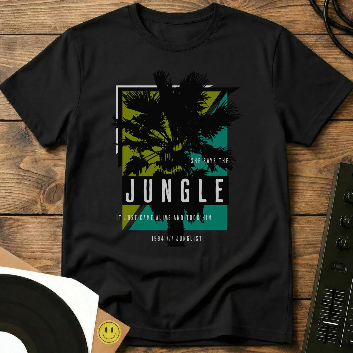 She Says The Jungle T-Shirt Black / S She Says The Jungle T-Shirt For Real Junglists