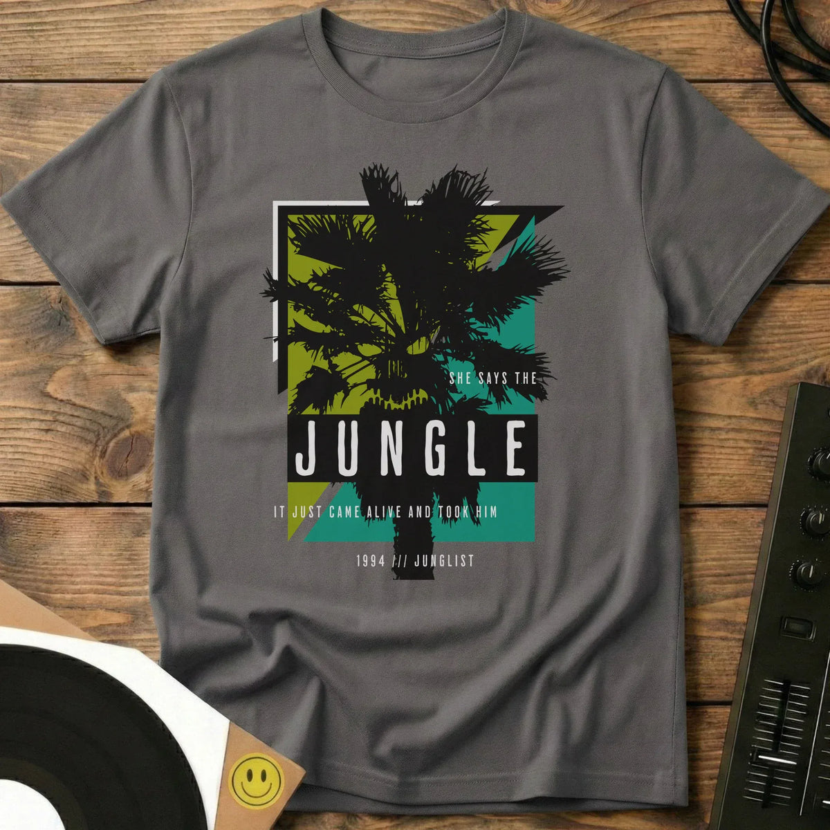She Says The Jungle T-Shirt Charcoal / S She Says The Jungle T-Shirt For Real Junglists