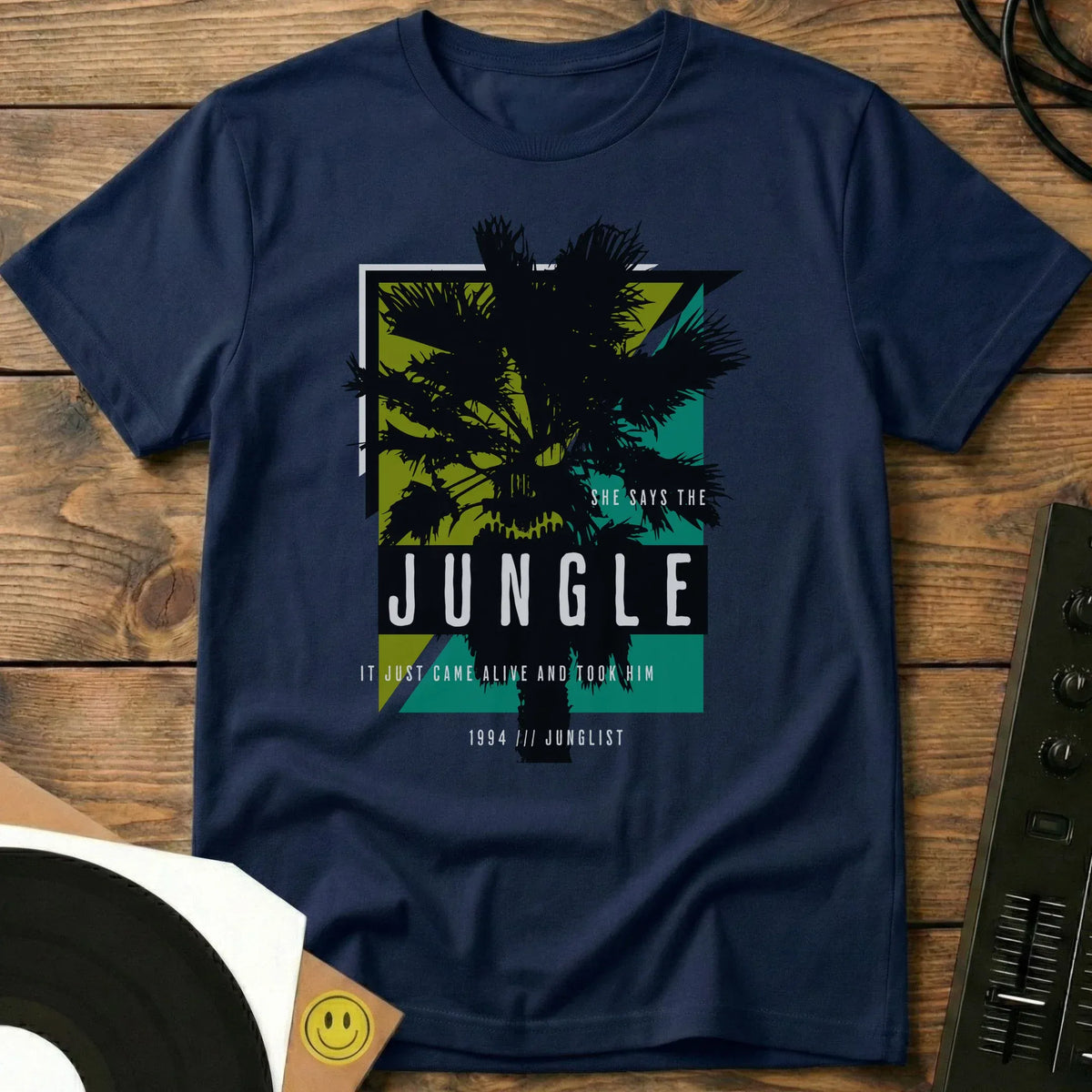 She Says The Jungle T-Shirt Navy / S She Says The Jungle T-Shirt For Real Junglists