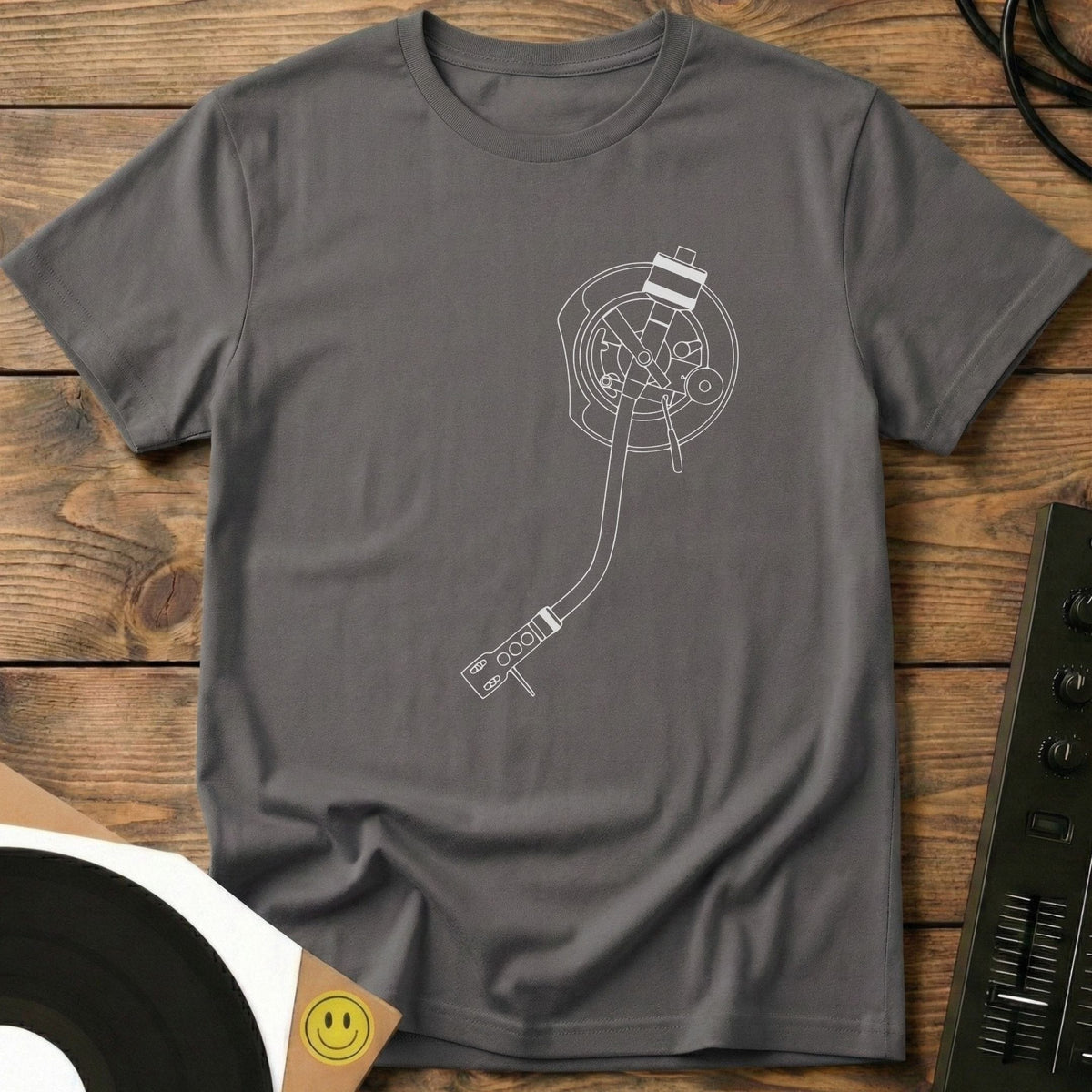 Single Tone Arm T-Shirt Charcoal / S Single Tone Arm T-Shirt