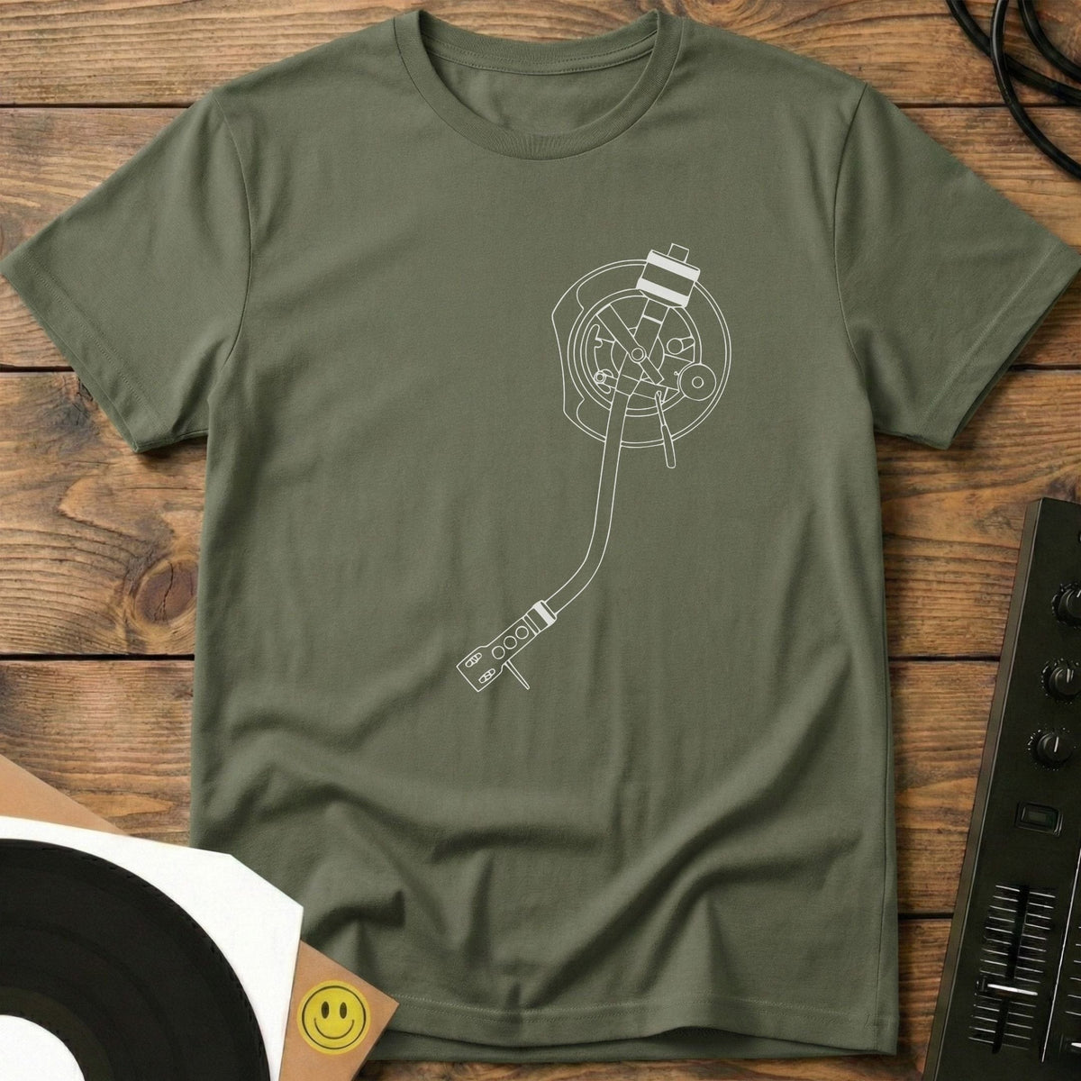 Single Tone Arm T-Shirt Military Green / S Single Tone Arm T-Shirt