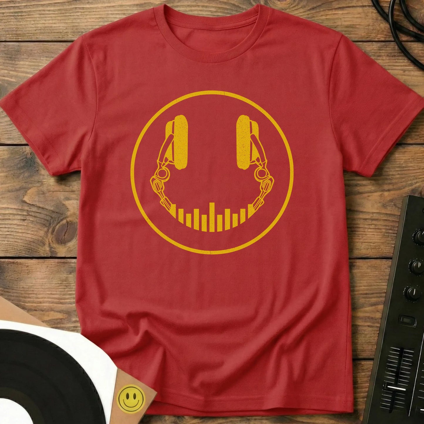 Smiley DJ EQ T-Shirt Red / S Smiley DJ EQ T-Shirt