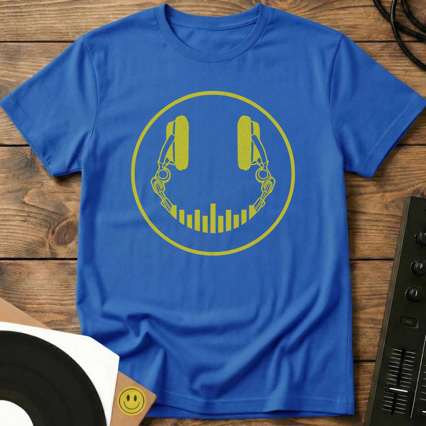 Smiley DJ EQ T-Shirt Royal / S Smiley DJ EQ T-Shirt