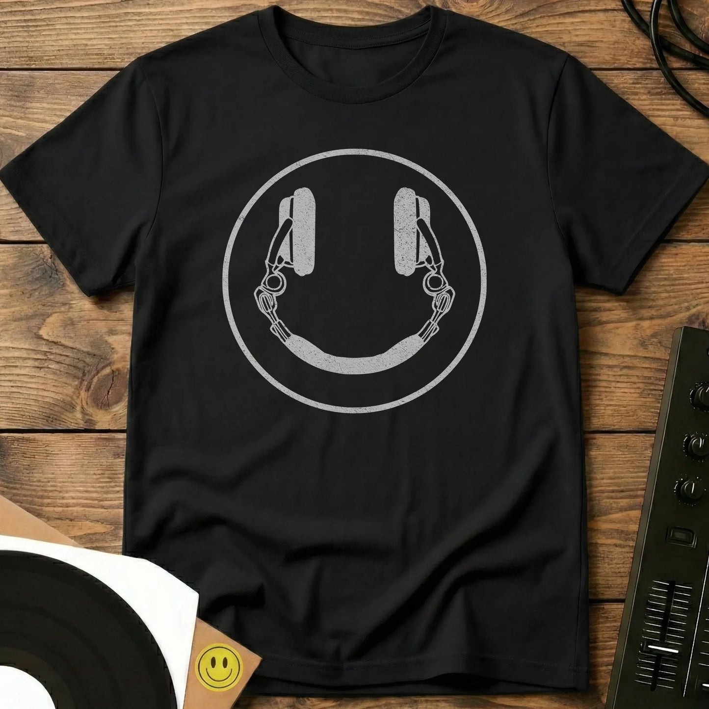 Smiley DJ Remix T-Shirt Black / S Smiley DJ Remix T-Shirt
