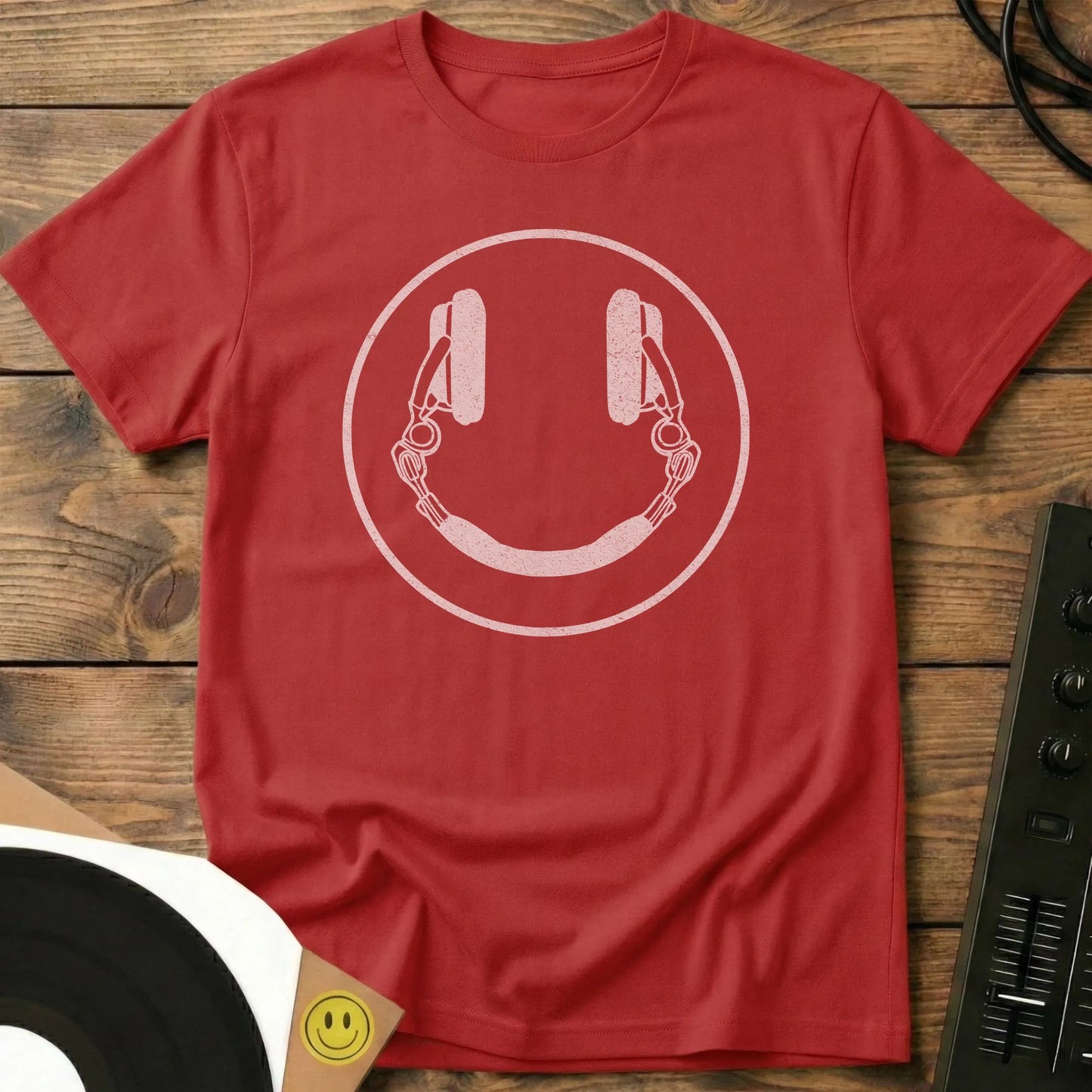 Smiley DJ Remix T-Shirt Red / S Smiley DJ Remix T-Shirt