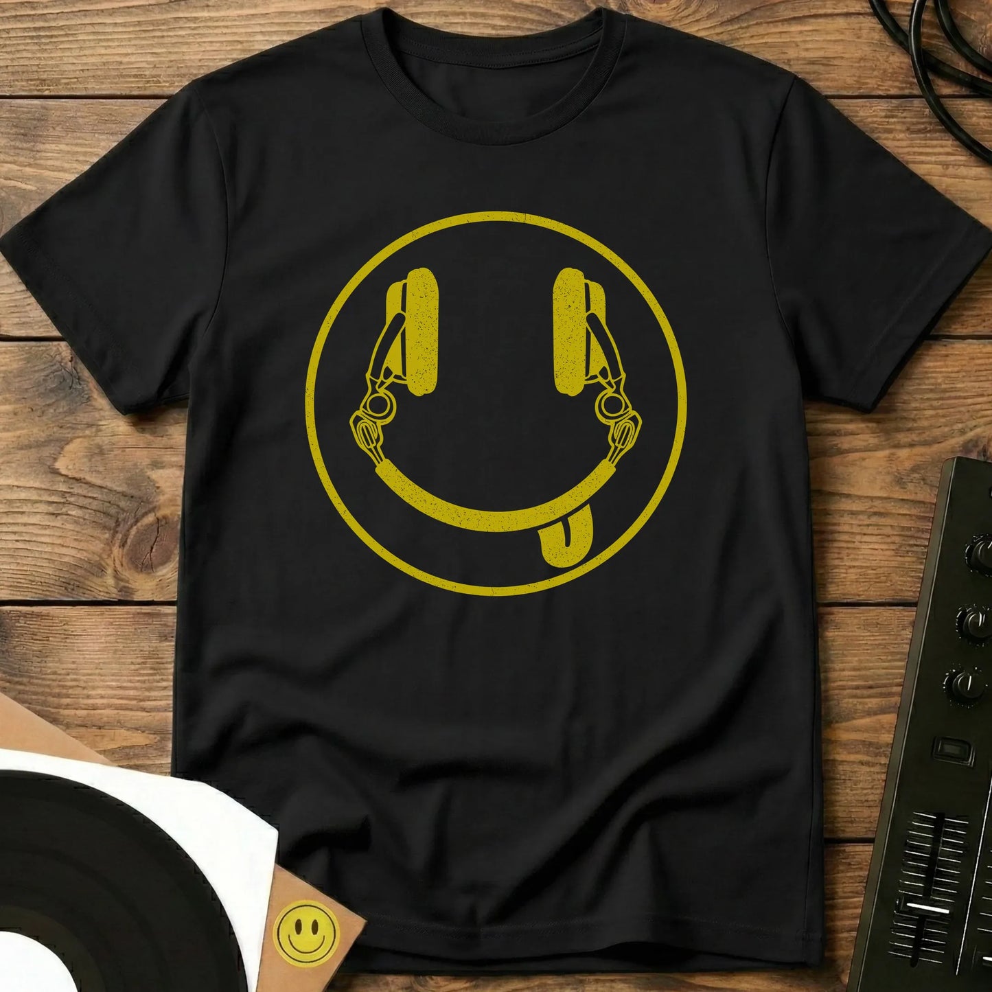 Smiley DJ Tongue T-Shirt Black / S Smiley DJ Tongue T-Shirt