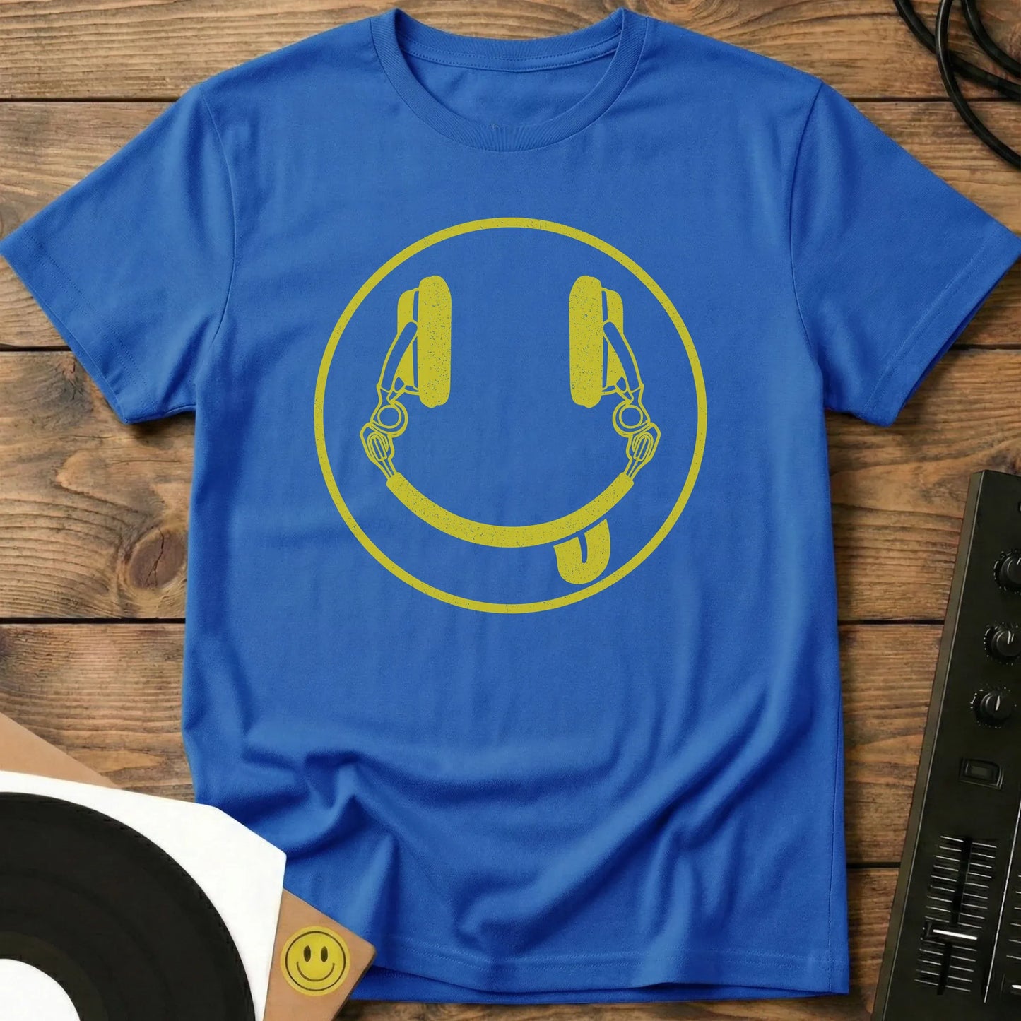 Smiley DJ Tongue T-Shirt Royal / S Smiley DJ Tongue T-Shirt