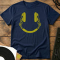 Smiley Headphones T-Shirt Navy / S Smiley Headphones T-Shirt