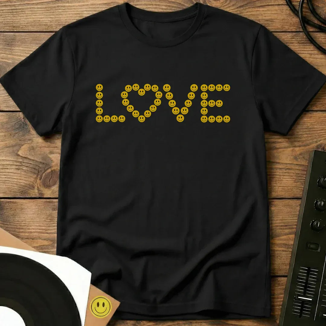 Smiley Love T-Shirt Black / S Smiley Love T-Shirt