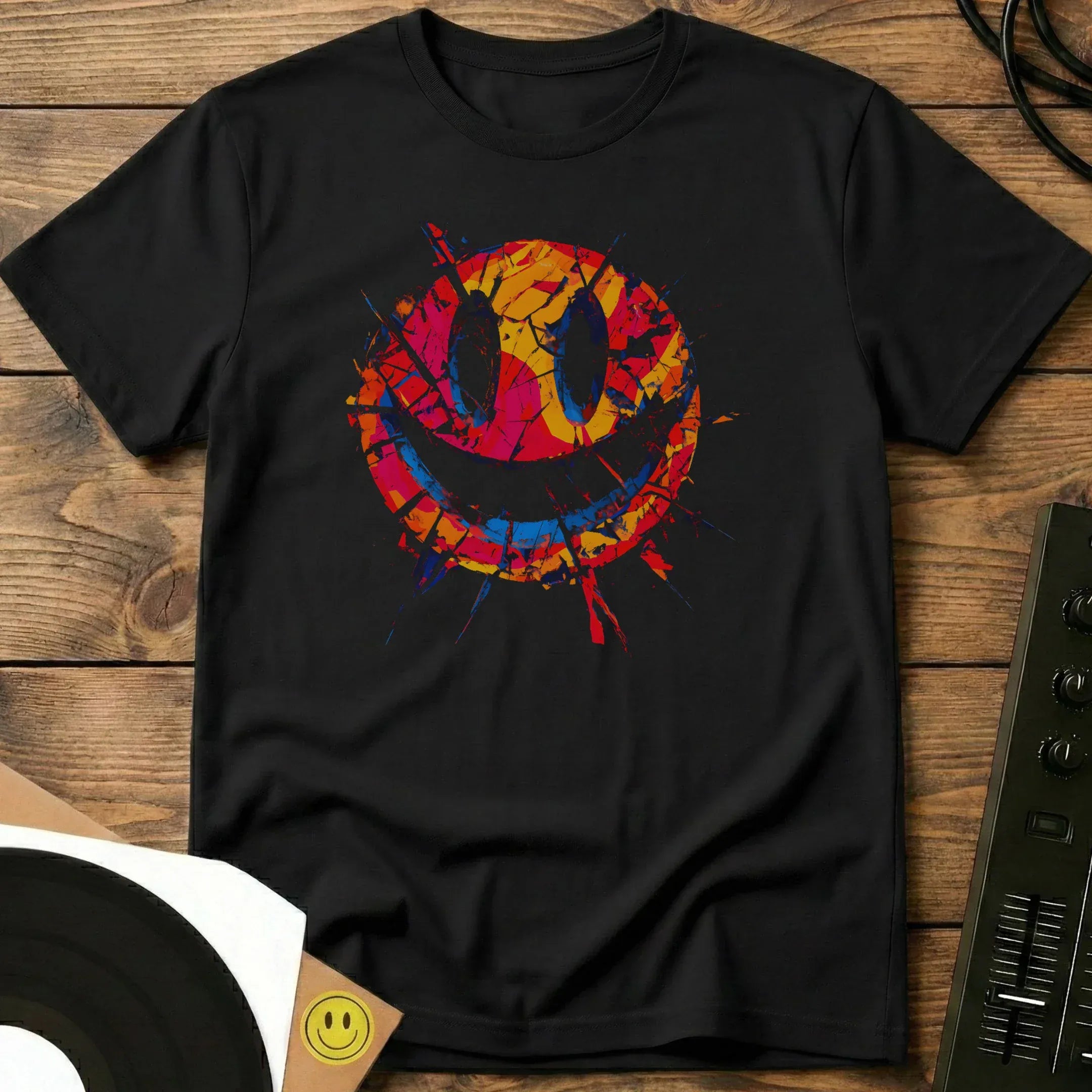 Smiley Smash T-Shirt Black / S Smiley Smash T-Shirt