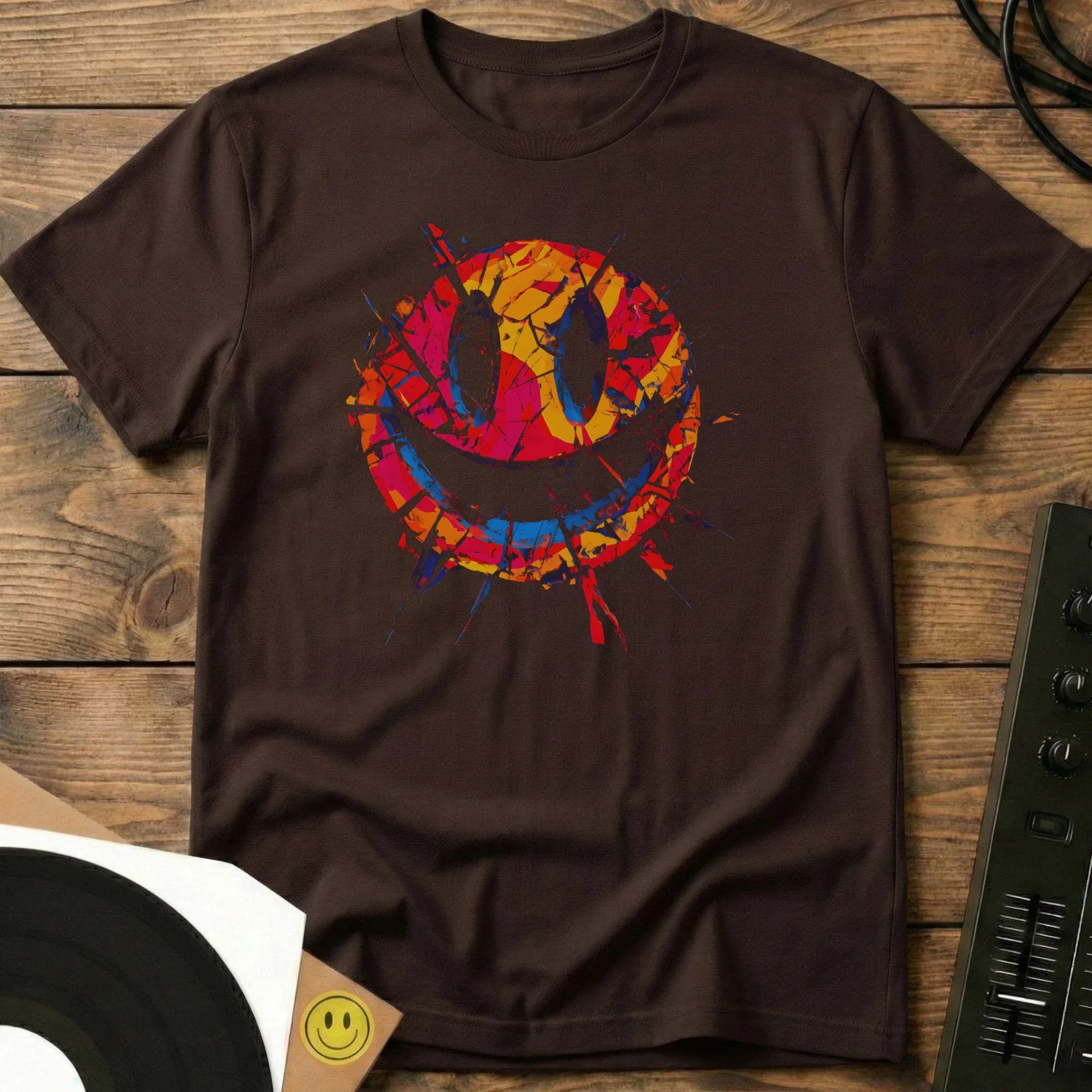 Smiley Smash T-Shirt Dark Chocolate / S Smiley Smash T-Shirt
