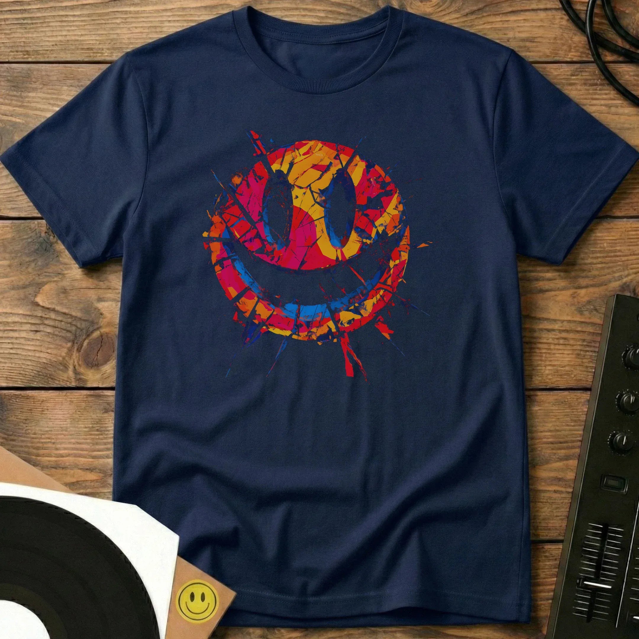 Smiley Smash T-Shirt Navy / S Smiley Smash T-Shirt