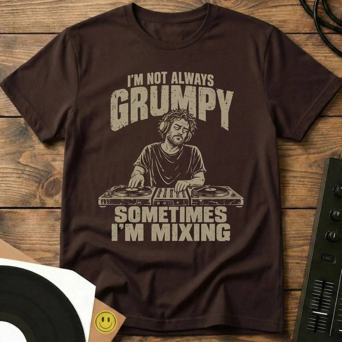 Sometimes I'm Mixing t-shirt in Dark Chocolate