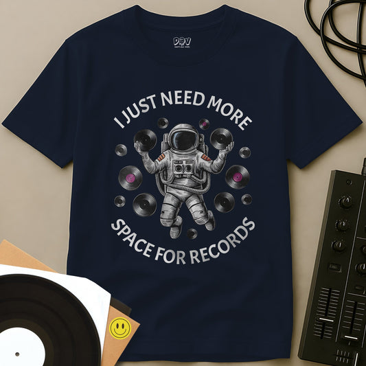 Space For Records T-Shirt Navy / S Space For Records T-Shirt