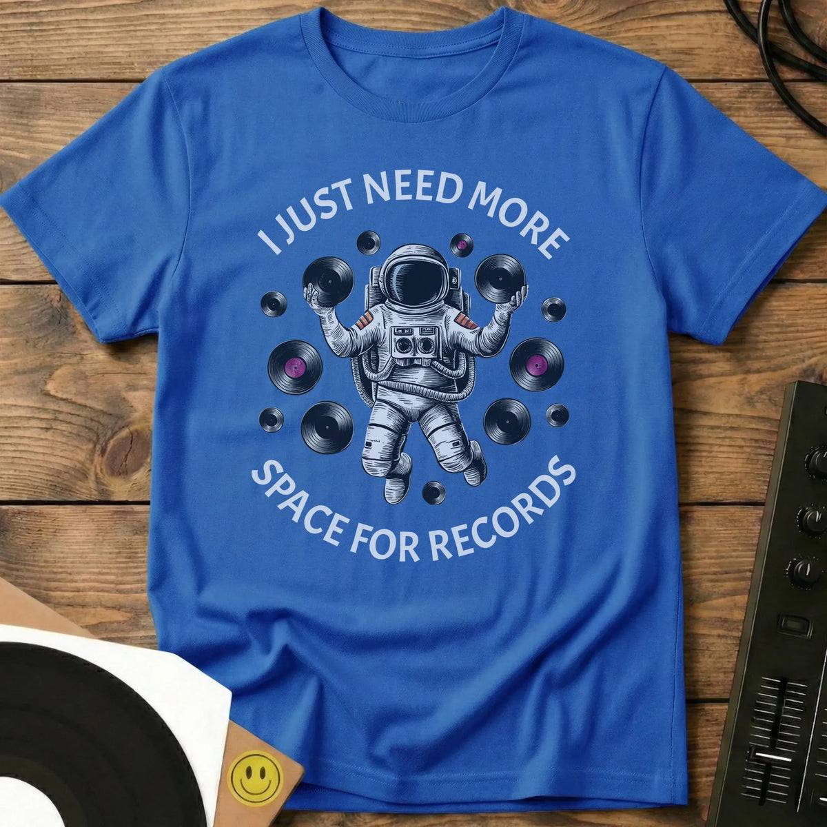 Space For Records T-Shirt Royal / S Space For Records T-Shirt