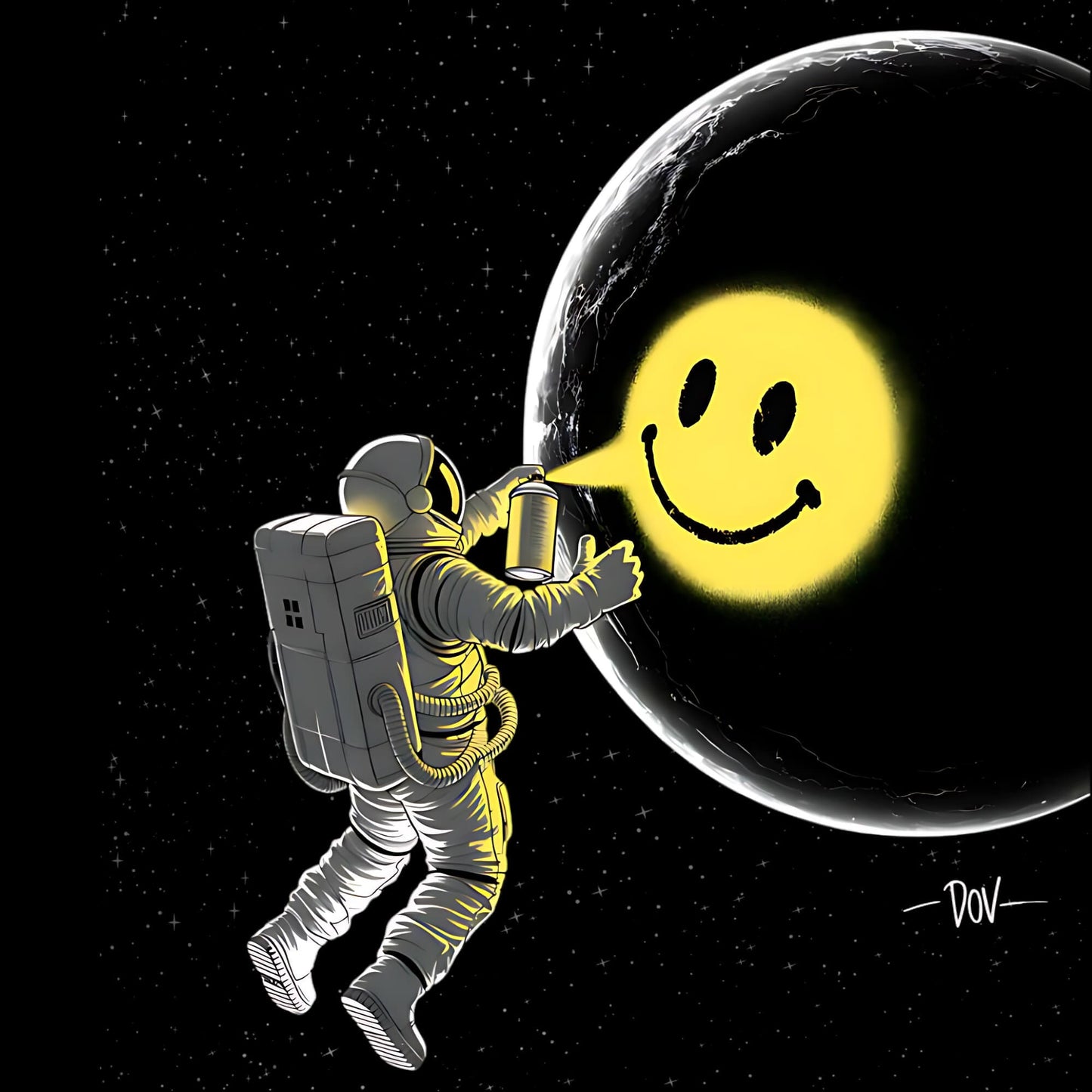 Space Smiley T-Shirt Space Smiley T-Shirt