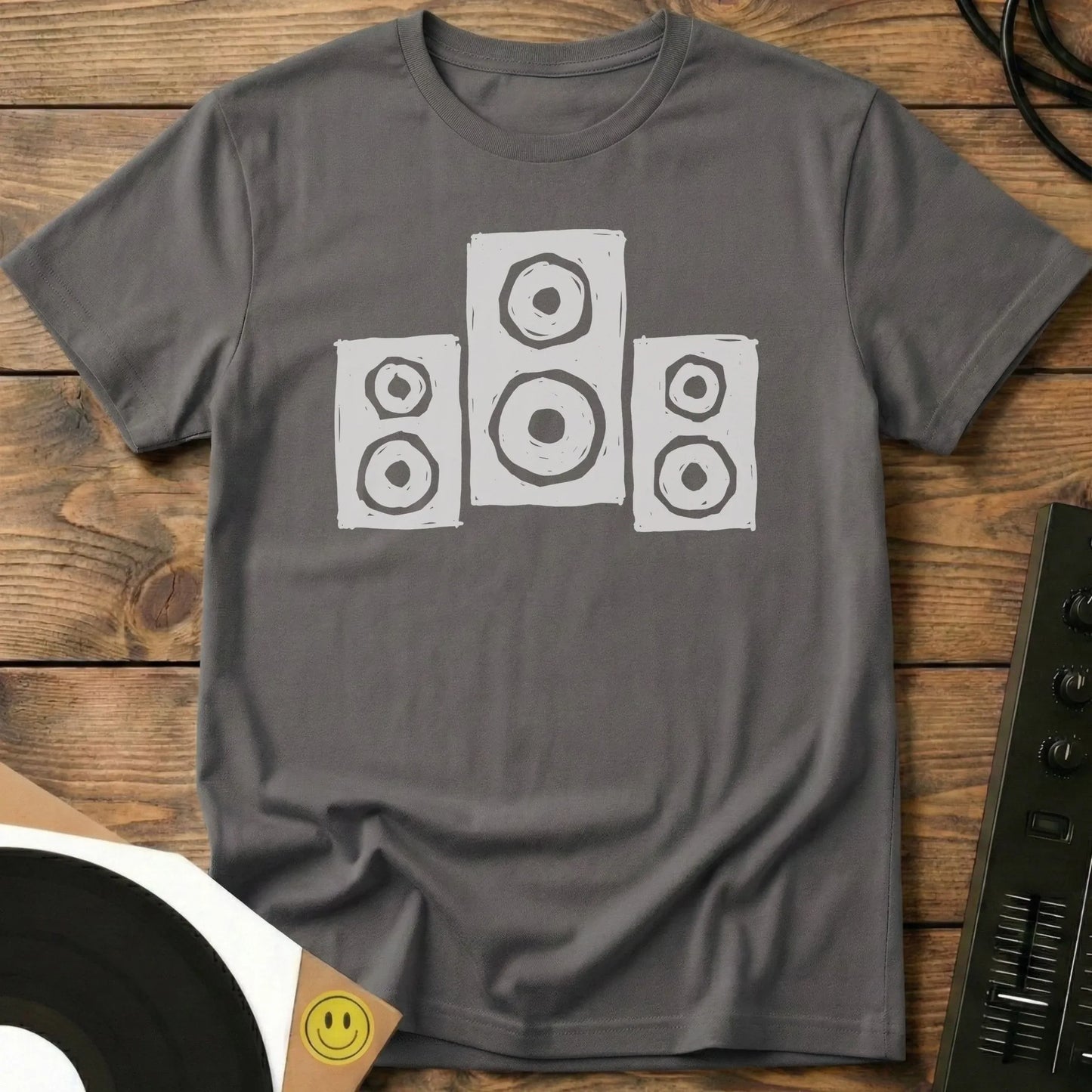 Speaker Sketch T-Shirt Charcoal / S Speaker Sketch T-Shirt