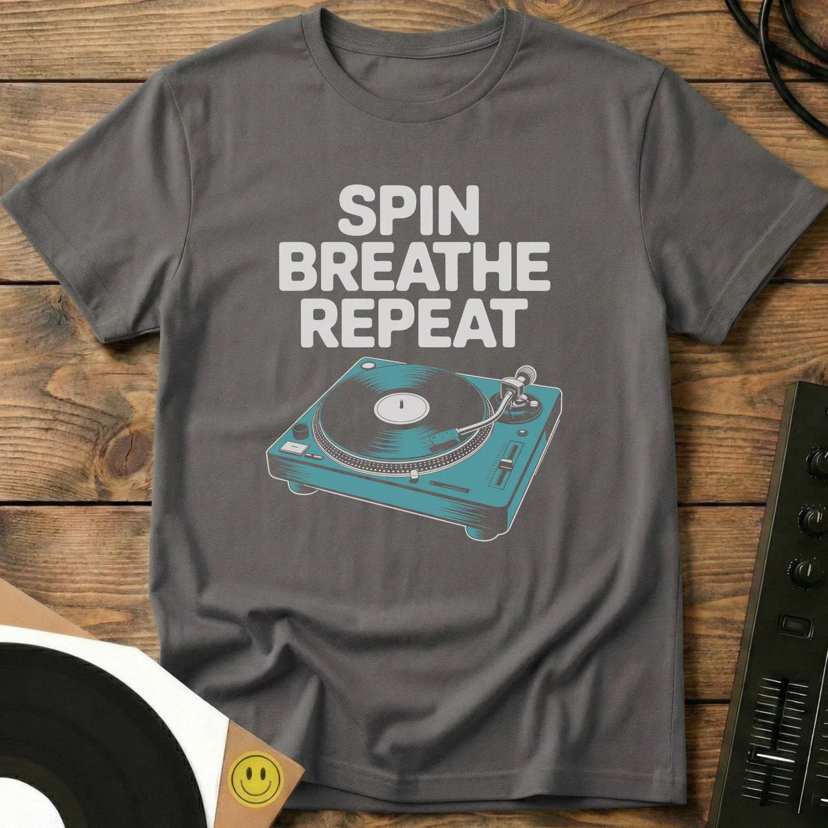 Spin Breathe Repeat T-Shirt Charcoal / S Spin Breathe Repeat T-Shirt