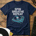 Spin Breathe Repeat T-Shirt Navy / S Spin Breathe Repeat T-Shirt
