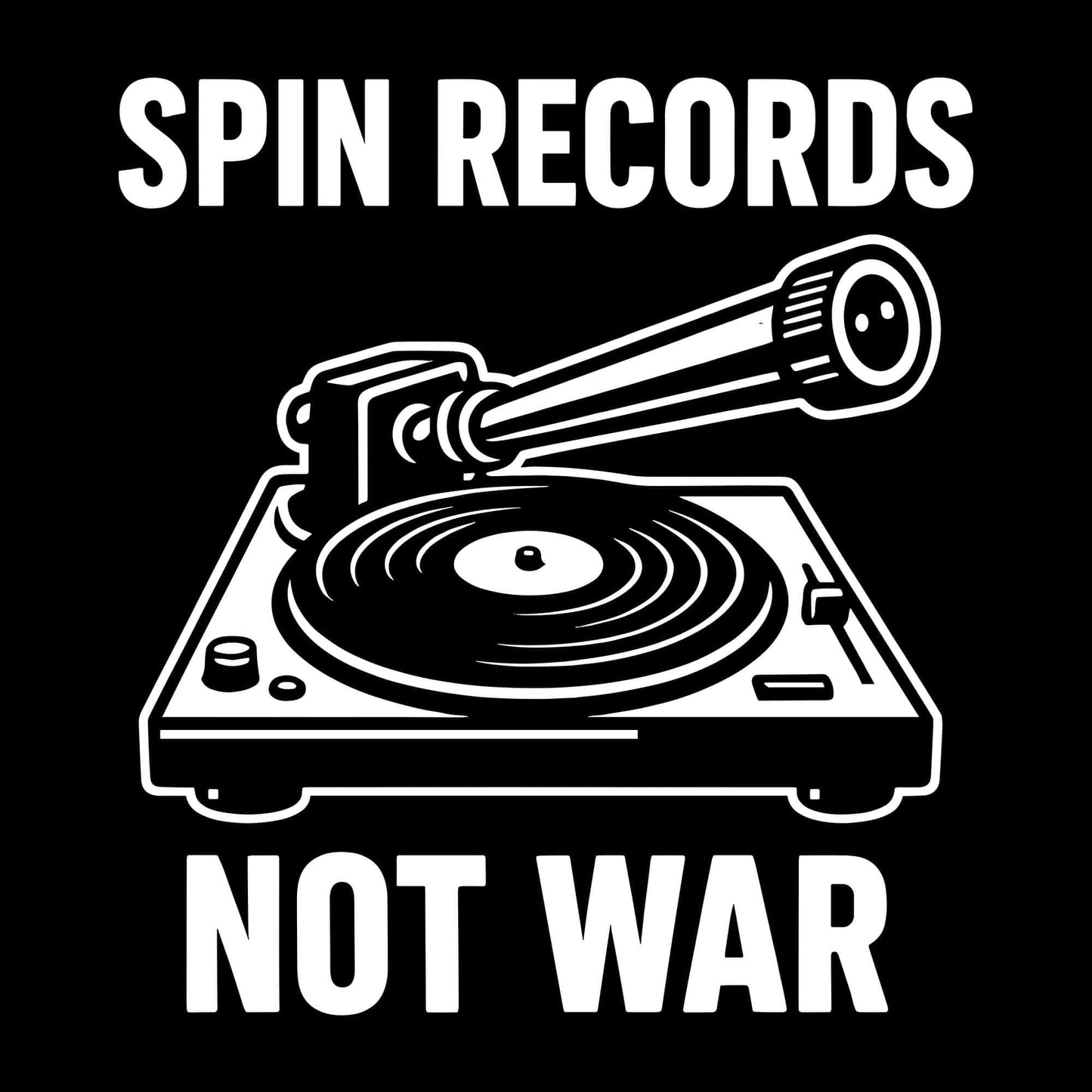Spin Records Not War T-Shirt Spin Records Not War T-Shirt