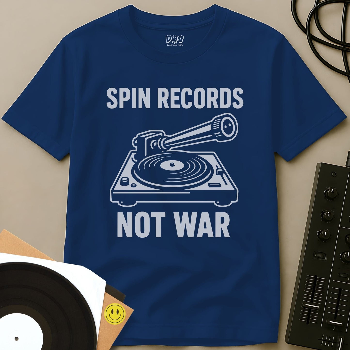 Spin Records Not War T-Shirt Royal / S Spin Records Not War T-Shirt