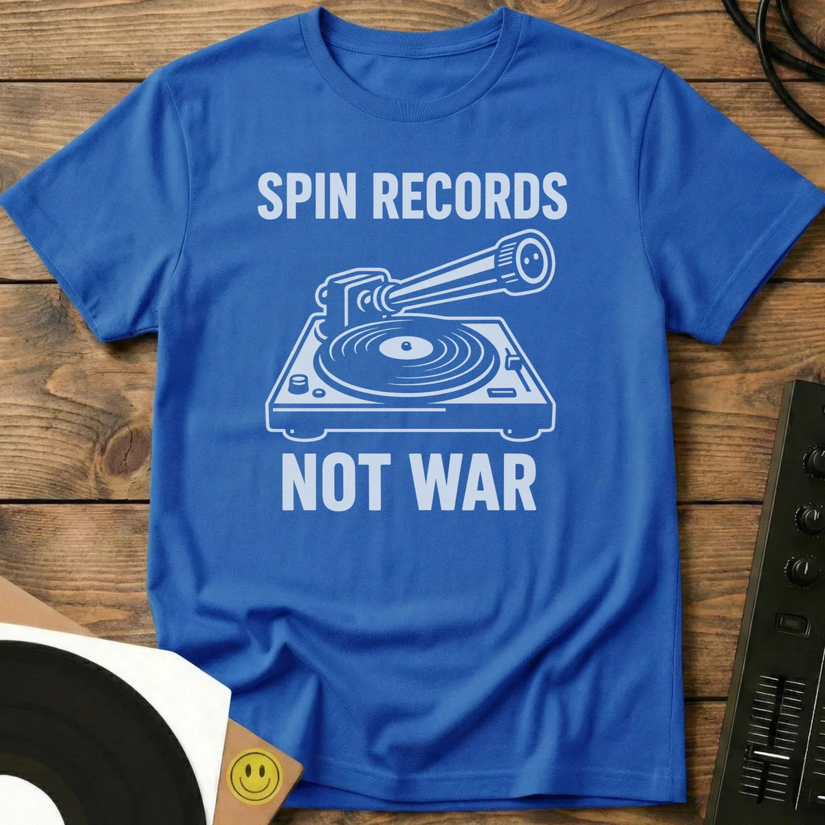 Spin Records Not War T-Shirt Royal / S Spin Records Not War T-Shirt