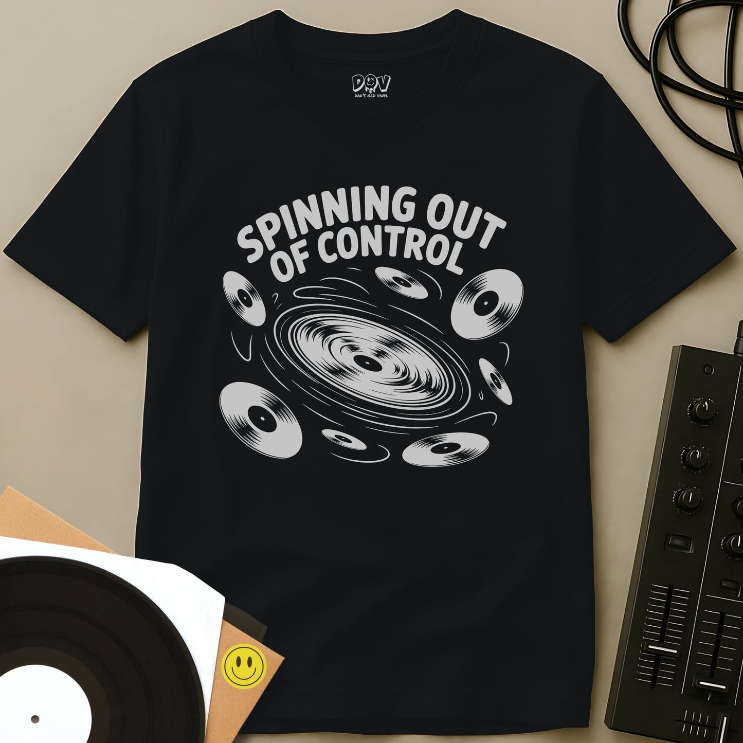 Spinning Out Of Control T-Shirt Black / S Spinning Out Of Control T-Shirt