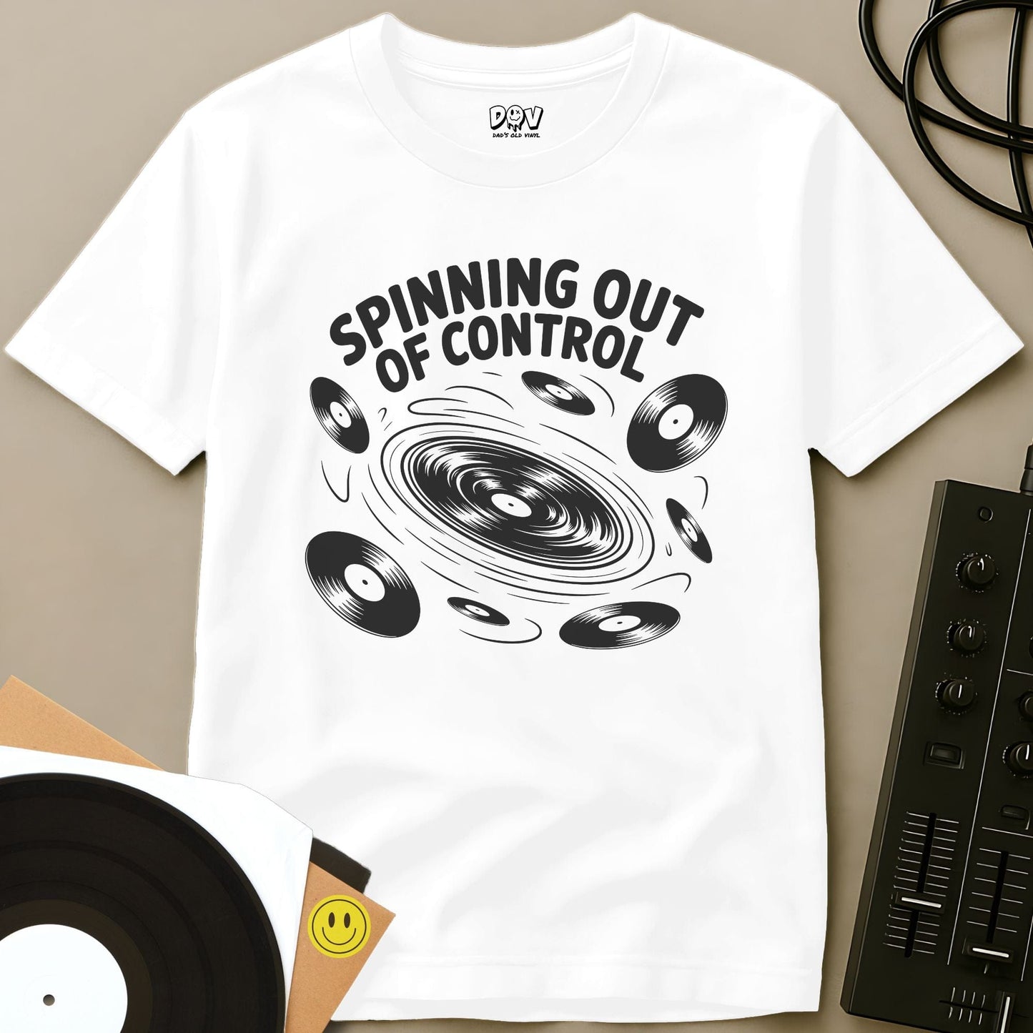 Spinning Out Of Control T-Shirt White / S Spinning Out Of Control T-Shirt