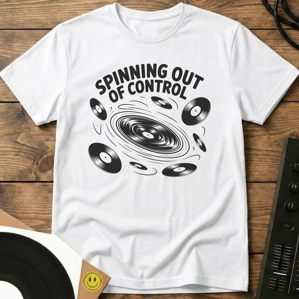 Spinning Out Of Control T-Shirt White / S Spinning Out Of Control T-Shirt
